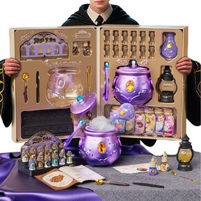 For Potion Kits for Kids-Lights, Sounds & Mist Magic Mixes Cauldron, Fairy Potion set+12 Zodiac Magical Potion Bottles, Kids Arts and Crafts, Dreamy Girls Toys & Birthday, Easter Gifts for Girls 10-12 in Saudi Arabia