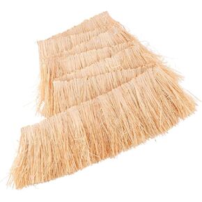 1.09 Yards 3.15 Inch Raffia Fringe Trim Navajo White Tassel Trimming Lightweight Handmade Natural Raffias Grass Tassels Dcorative Trims for Sewing Table Mat Curtains Clothes Home DIY Crafts in Kuwait