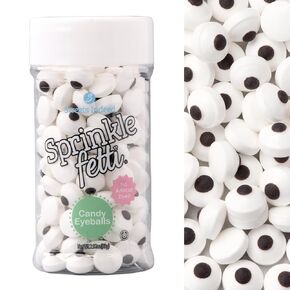 Sweets Indeed Dye-Free Candy Eyeball Sprinkles, 2.92 oz | Edible Sugar Eyeball Decorations for Cookies, Cupcakes & Cakes | No Artificial Dyes in Saudi Arabia