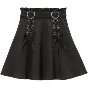 Y2K Kawaii Mini Short Goth High مخصر كشكش تنورة على شكل حرف A in Kuwait