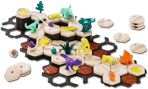 Ravensburger GraviTrax Junior Starter Set L Dino 24586 - مسار رخامي قابل للتوسيع للأطفال، مصنوع من مواد صديقة للبيئة مع عوالم موضوعية، لعبة تعليمية وبناء من 3 سنوات in Kuwait