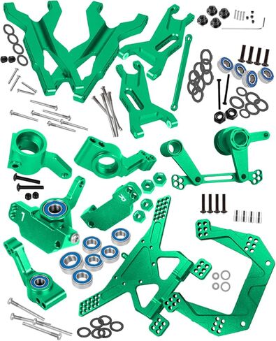 ترقية أجزاء لـ Rustler/Stampede 2WD(VXL)، أذرع التعليق الأمامية/الخلفية، كتل التوجيه، كتل العجلات C-محاور، حاملات المحور كعب، أبراج الصدمات، كرنك جرس التوجيه، RCarmumb الألومنيوم RC Hop-Up، أحمر in Saudi Arabia
