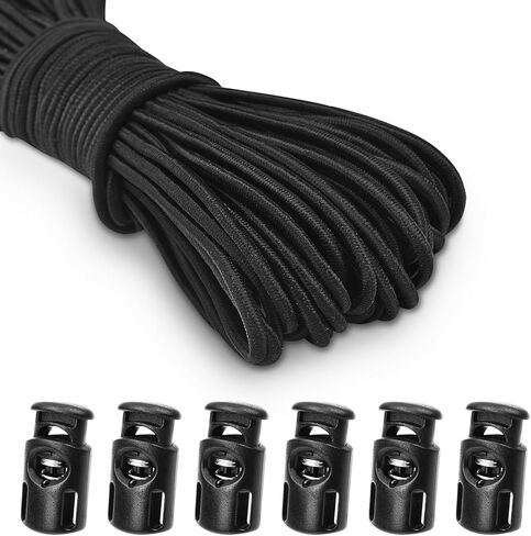 10 PCS Plastic Spring Cord Locks for Drawstring, Paracord Toggle Stopper Clasp Elastic Shoeslace Lock Sweatpants Hoodie String Clips Bungee Swim Goggles Gloves String Lock Replacement in Kuwait