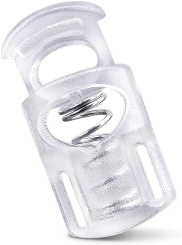 10 PCS Plastic Spring Cord Locks for Drawstring, Paracord Toggle Stopper Clasp Elastic Shoeslace Lock Sweatpants Hoodie String Clips Bungee Swim Goggles Gloves String Lock Replacement in Kuwait