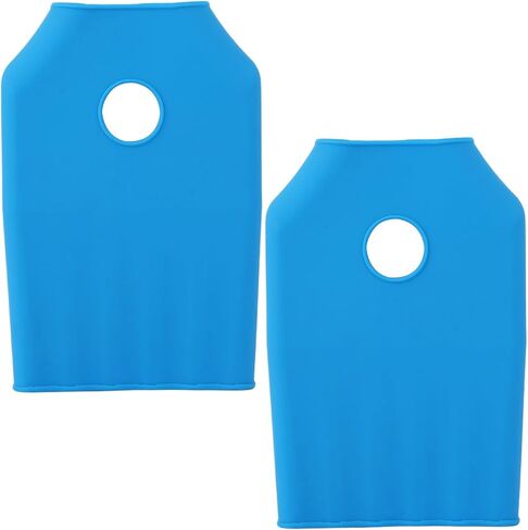 قطعتان من أغطية فرشاة الطلاء العالمية، واقيات فرشاة الطلاء المصنوعة من السيليكون المتينة للفنانين وتناسب الأعمال اليدوية التي يقل عرضها عن 1.57 بوصة (أزرق) in Kuwait