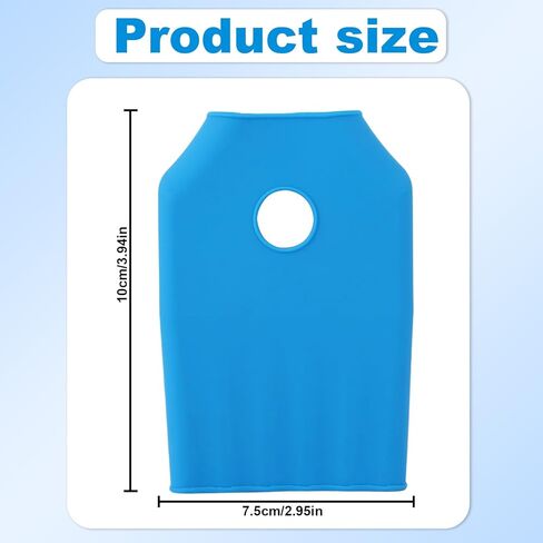 قطعتان من أغطية فرشاة الطلاء العالمية، واقيات فرشاة الطلاء المصنوعة من السيليكون المتينة للفنانين وتناسب الأعمال اليدوية التي يقل عرضها عن 1.57 بوصة (أزرق) in Kuwait