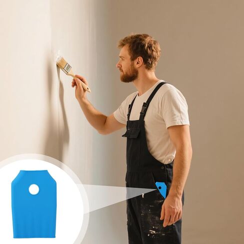 قطعتان من أغطية فرشاة الطلاء العالمية، واقيات فرشاة الطلاء المصنوعة من السيليكون المتينة للفنانين وتناسب الأعمال اليدوية التي يقل عرضها عن 1.57 بوصة (أزرق) in Kuwait