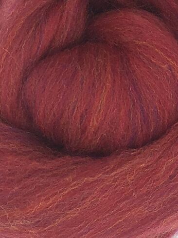 Persian Red Wool Top Roving Fiber Spinning, Felting Crafts | 100% Australian Merino Wool | Perfect for Needle Felting | Wet Felting & Vibrant Crafting Projects, (8 oz) in Saudi Arabia
