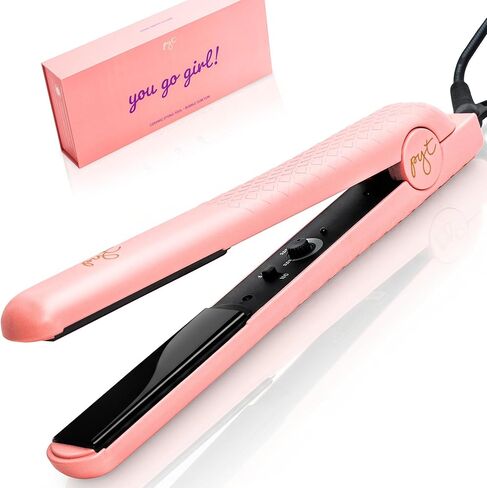 PYT Hair Straightener - Ceramic Flat Iron for Professional Styling., 150 W Power Output, Adjustable Temperature Suitable for All Hair Types. Straighten, Curl or Wave(Bubble Gum Yum) in Saudi Arabia