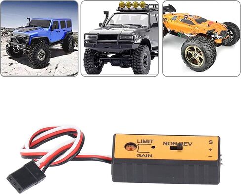 Marhynchus RC Car Gyroscope, High Stability Dual Axes Vibration Gyroscope System for RC Toys Drift Drive Control Cars or Boats 4 to 6V in Kuwait