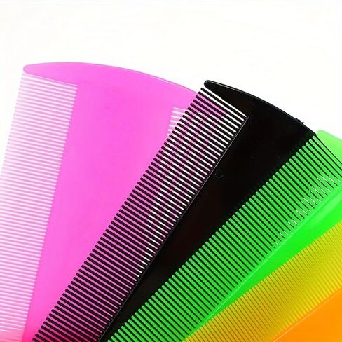 Pet Flea Comb for Dogs & Cats– Fleas, Loose Fur & Tick Removal Tool for Cats & Dogs – Gentle & Durable Fine-Tooth Pet Hair Comb for Comfortable, Clean Coat Care (5-Pcs Random color) in Saudi Arabia