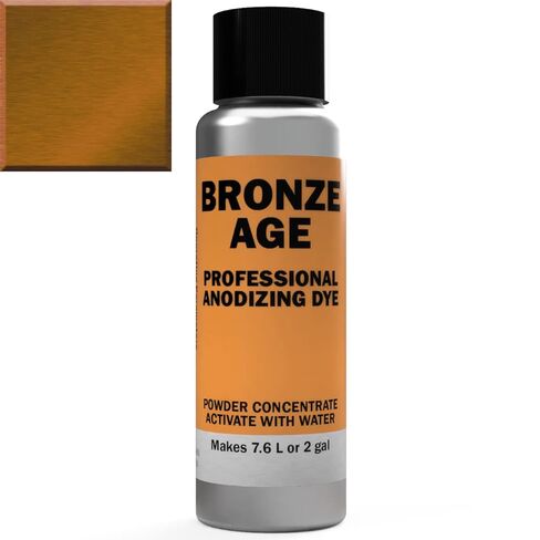 Professional Aluminum Anodizing Pigment Dyes | Bronze | Light to Rich Bronze | Powder Concentrate Makes 7.6 liters or 2 Gallons in Saudi Arabia