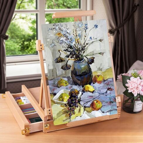 لوحات قماشية للرسم مقاس 16 × 12 بوصة 3 عبوات، لوحات فنية بيضاء فارغة خالية من الأحماض من القطن بنسبة 100% من جيسو - لوازم فنية احترافية للأكريليك والزيت والألوان المائية والتمبرا والغواش in Kuwait