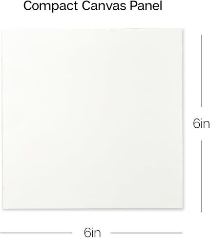 KINGART White 6" x 6" Artist Canvas Boards, Value Pack of 14 Rectangular Panels, Gesso Primed - 100% Cotton, Art Supplies for Oil and Acrylic Painting in Saudi Arabia