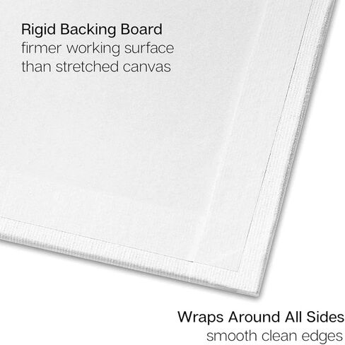 KINGART White 6" x 6" Artist Canvas Boards, Value Pack of 14 Rectangular Panels, Gesso Primed - 100% Cotton, Art Supplies for Oil and Acrylic Painting in Saudi Arabia