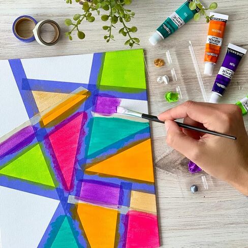 حزمة قماش ArtSkills السائبة من لوحات قماش فارغة للرسم، لوحات قماشية كبيرة وصغيرة متنوعة، 12 × 16، 11 × 14، 9 × 12، و8 × 10، 10 قطع in Kuwait