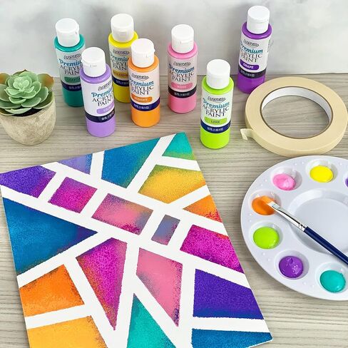 حزمة قماش ArtSkills السائبة من لوحات قماش فارغة للرسم، لوحات قماشية كبيرة وصغيرة متنوعة، 12 × 16، 11 × 14، 9 × 12، و8 × 10، 10 قطع in Kuwait
