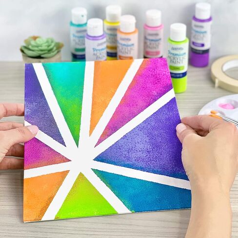 حزمة قماش ArtSkills السائبة من لوحات قماش فارغة للرسم، لوحات قماشية كبيرة وصغيرة متنوعة، 12 × 16، 11 × 14، 9 × 12، و8 × 10، 10 قطع in Kuwait
