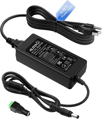 ALITOVE 24V 6A محول إمداد الطاقة محول 100-240V AC إلى DC 24 Volt 144W 6Amp 5.5A 5A 4A محول مع قابس 5.5x2.5mm لشريط LED ضوء CCTV كاميرا LCD شاشة تدليك كرسي in Kuwait