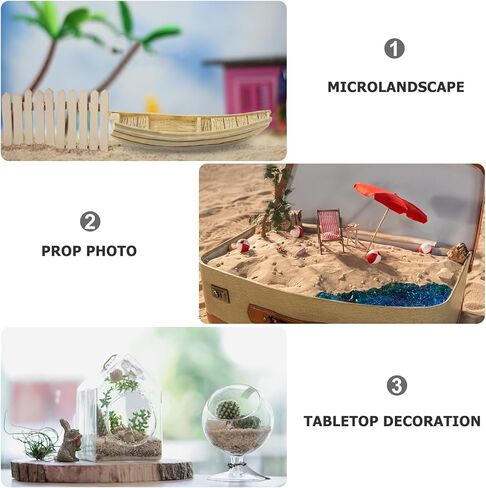 15Pcs Mini Sailboat Decor - Resin Fishing Boat Models Vintage Nautical Desk Decor for DIY Fairy Gardens, Beach Displays, Home and Scene Decorations in Kuwait
