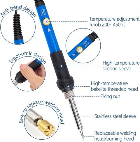 Wood Burning Kit, 32PCS Wood Burning Tool – Adjustable Temperature Soldering Iron Tool for DIY, Wood Carving, Embossing, and Craft Projects – Wood Burner Pen Set for Adults and Beginners in Saudi Arabia