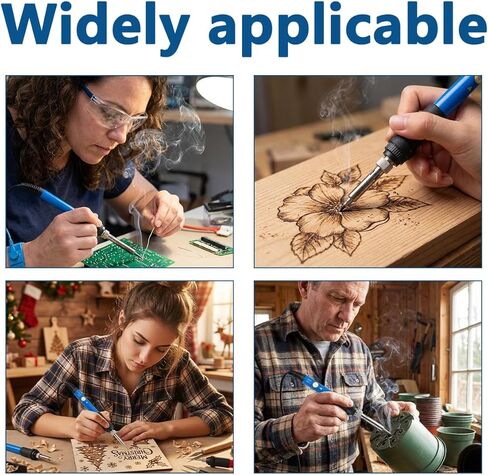 Wood Burning Kit, 32PCS Wood Burning Tool – Adjustable Temperature Soldering Iron Tool for DIY, Wood Carving, Embossing, and Craft Projects – Wood Burner Pen Set for Adults and Beginners in Saudi Arabia