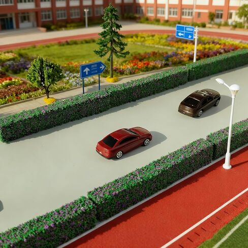 14 Pcs Miniature Shrub Strips, Static Shrub Vegetation Groups for Model Scenery - DIY Railway, Train Diorama, Architecture Building, Garden Landscape (Two-Color) in Saudi Arabia
