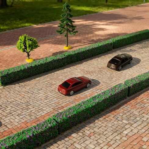 14 Pcs Miniature Shrub Strips, Static Shrub Vegetation Groups for Model Scenery - DIY Railway, Train Diorama, Architecture Building, Garden Landscape (Two-Color) in Saudi Arabia