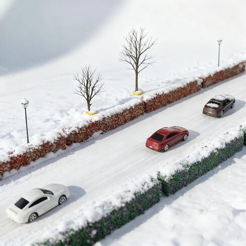 14 Pcs Miniature Shrub Strips, Static Shrub Vegetation Groups for Model Scenery - DIY Railway, Train Diorama, Architecture Building, Garden Landscape (Two-Color) in Saudi Arabia