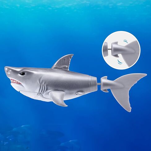 Robo Alive Water Activated Shark 2 Pack (White) by ZURU – Realistic Swimming Robotic Bath Toy for Kids, Tweens & Teens, Water-Activated Pet Shark for Play & Pranks, 3+ in Saudi Arabia
