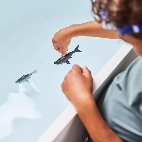 Robo Alive Water Activated Shark 2 Pack (White) by ZURU – Realistic Swimming Robotic Bath Toy for Kids, Tweens & Teens, Water-Activated Pet Shark for Play & Pranks, 3+ in Saudi Arabia