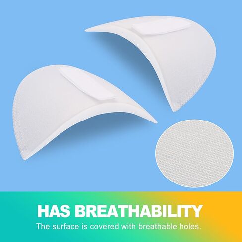 KornaDoz 3 Pairs Hook and Loop Shoulder Pads for Women, Breathable Sponge, Black, White, Skin Tone – Women's Clothing & Blazers in Kuwait