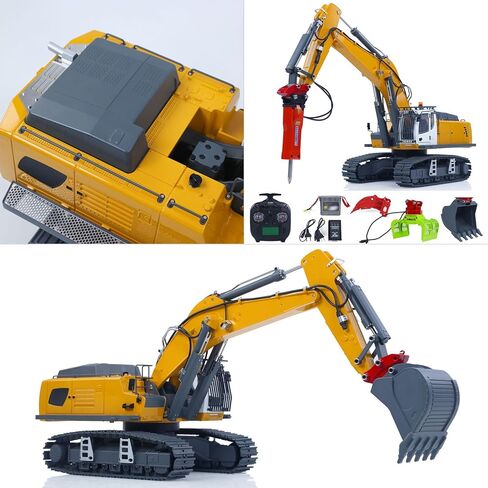 TOUCAN RC HOBBY US in Stock 1/18 K962 100S التحكم عن بعد حفارة هيدروليكية RC حفار كهربائي مخلب الخارق المطرقة آلة البناء سيارة للكبار in Kuwait