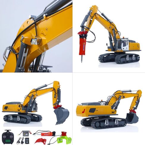 TOUCAN RC HOBBY US in Stock 1/18 K962 100S التحكم عن بعد حفارة هيدروليكية RC حفار كهربائي مخلب الخارق المطرقة آلة البناء سيارة للكبار in Kuwait