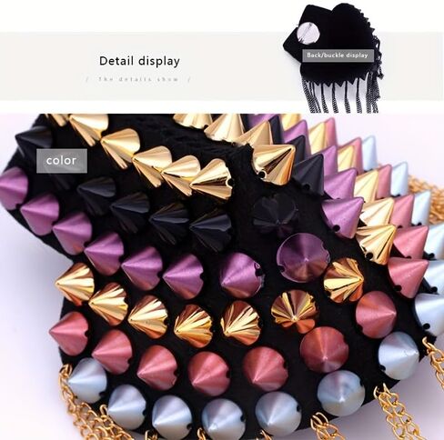 1pc Metal Fringe Epaulet - Rock-Chic Statement Piece for DIY Jacket & Vest Decor, Performance & Gothic Style Apparel in Saudi Arabia