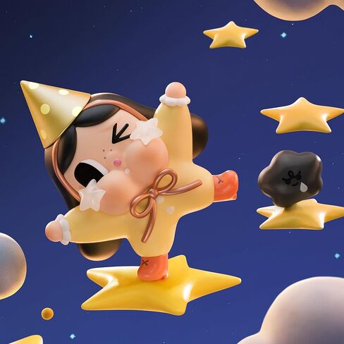 POP MART Crybaby Crying to The Moon Series Blind Box Figures, Collectible Toys Home Decorations, Holiday Birthday Gifts for Girls and Boys, Single Box in Saudi Arabia