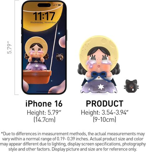 POP MART Crybaby Crying to The Moon Series Blind Box Figures, Collectible Toys Home Decorations, Holiday Birthday Gifts for Girls and Boys, Single Box in Saudi Arabia