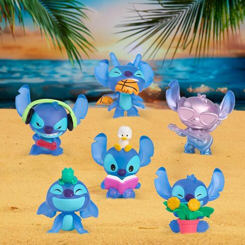 Disney Stitch That’s So Stitch Collector Figure Pack, 6 Exclusive 2-inch Collectible Figurines, Toy for Fans, Boys, Girls, Kids Ages 3 and Up by Just Play in Saudi Arabia