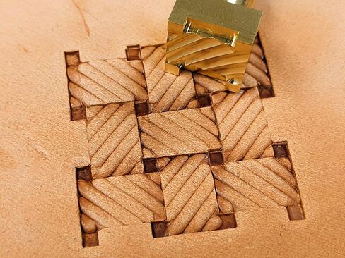 Rope Lattice Basket Weave Leather Craft Stamp #76 in Saudi Arabia