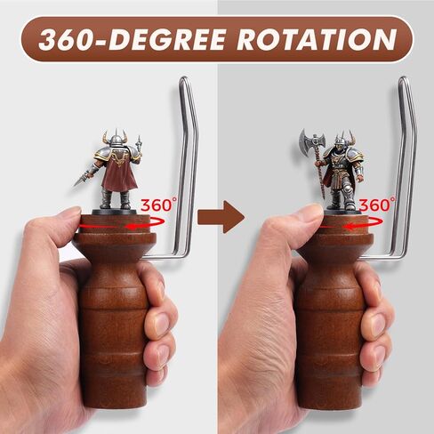 Golden Maple Miniature Painting Handle - 360 Degree Rotating Miniature Holder for Tabletop Miniatures, Fantasy Models, Kits for Acrylic Painting & Detailing in Saudi Arabia
