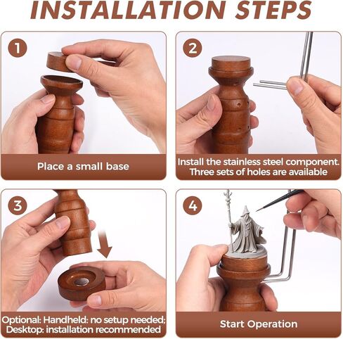 Golden Maple Miniature Painting Handle - 360 Degree Rotating Miniature Holder for Tabletop Miniatures, Fantasy Models, Kits for Acrylic Painting & Detailing in Saudi Arabia
