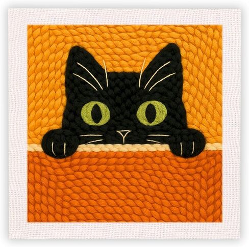 SDOYUNO Punch Needle Kit with Frame for Adults Beginners Kits 9.84 x 9.84 Inch Embroidery Starter Kits Punch Needle Kit with Flowers Pattern, Threader, Yarns, Rug Punch, DIY Craft Kits (Orange) in Saudi Arabia