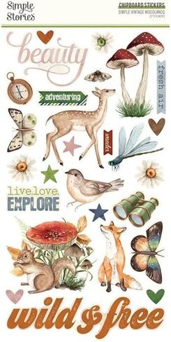 Simple Vintage Woodlands - 6x12 Chipboard in Saudi Arabia