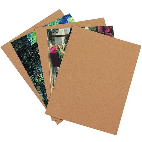 BOX USA Chipboard Sheets, 8" x 10", Kraft Brown, 22 Pt. Medium Duty, for Package Protection, Scrapbooking and Picture Frame Backing, 1050 Sheets in Saudi Arabia