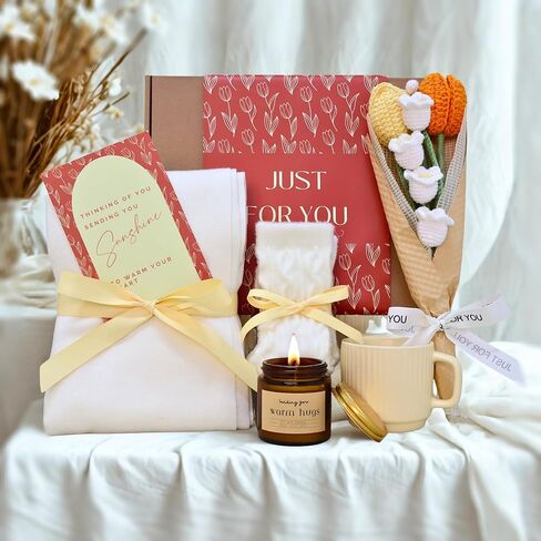 Get Well Gifts For Women, Care Package Surgery Recovery Gift, Thinking Of You, Comfort Feel Better Get Well Soon, Cancer Care Gift For Women, Sympathy Gift Basket For Loss Of Loved One in Saudi Arabia