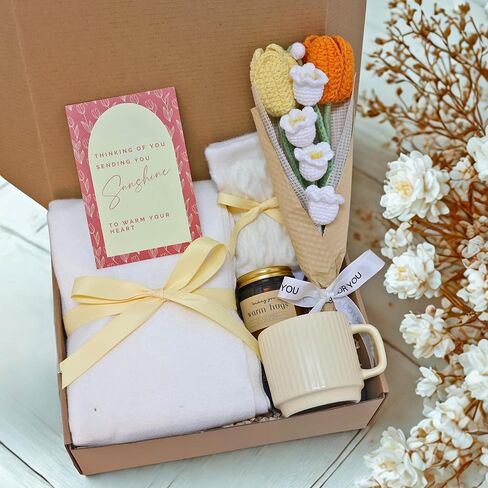 Get Well Gifts For Women, Care Package Surgery Recovery Gift, Thinking Of You, Comfort Feel Better Get Well Soon, Cancer Care Gift For Women, Sympathy Gift Basket For Loss Of Loved One in Saudi Arabia