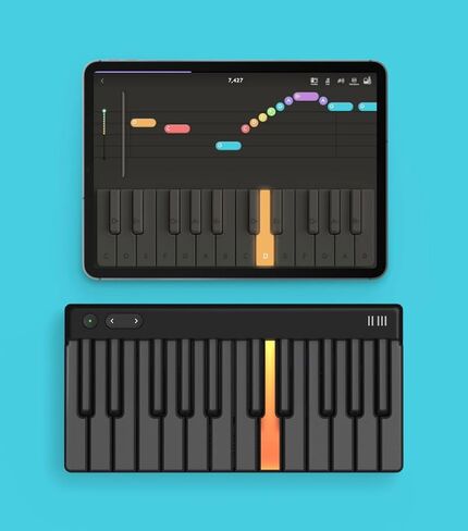 ROLI Piano M + One Year Subscription to ROLI Learn | Teach Yourself to Play | Interactive Piano-Learning Keyboard for Beginners in Saudi Arabia