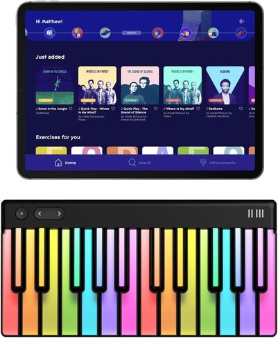 ROLI Piano M + One Year Subscription to ROLI Learn | Teach Yourself to Play | Interactive Piano-Learning Keyboard for Beginners in Saudi Arabia