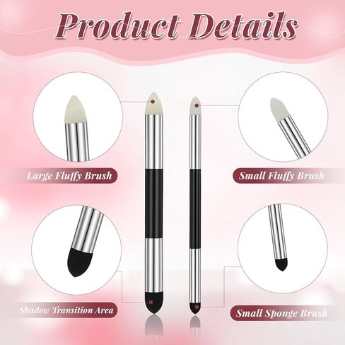 Dplolng 6 Pcs Artist Blending Sponge Pen Dual Tip Oil Pastel Blending Tools Washable Sketch Rubbing Sponge Brush with 6 Plastic Paint Spatula Reusable Blendings Stumps for Drawing Lightening Highlight in Kuwait