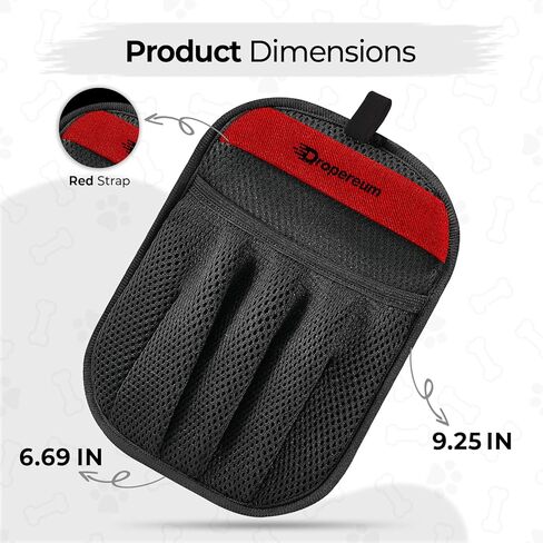 Pet Hair Removal Glove for Cats & Dogs, Upgraded Five-Finger Electrostatic Pet Hair Glove, Reusable Magic Brush Pet Hair Remover Tool for Laundry, Carpet, Couch, Car Seat in Kuwait